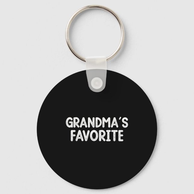 Funny Family Humor Grandparent Granhild Grandma's  Keychain (Front)