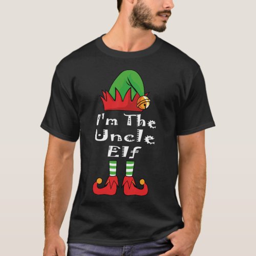 Funny Family Matching Outfit Im The Uncle Elf  T_Shirt