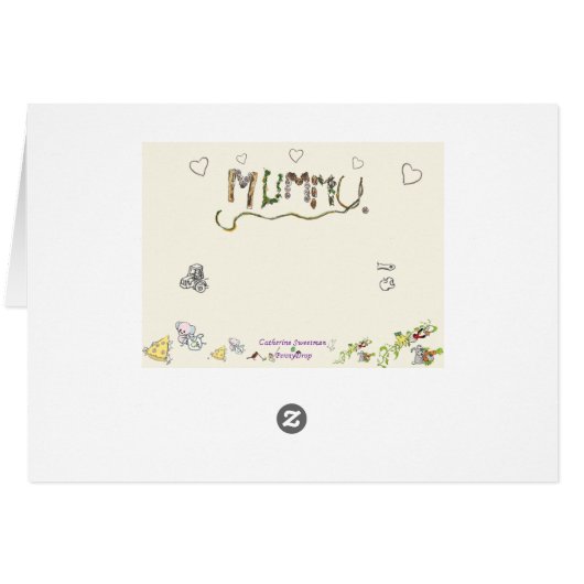 Funny Family Mess in the Lounge Line Drawing Art (Back Horizontal)