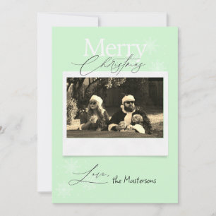 Funny Family Photo Christmas Greeting Card