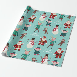 Funny Family Photo Holiday Wrapping Paper