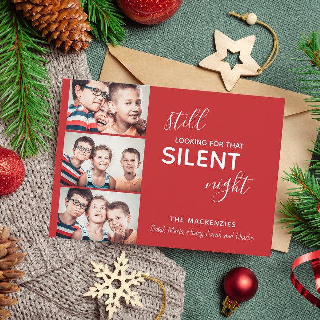 Funny Family Photos Simple Fun Christmas Holiday Card (Creator Uploaded)