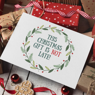 Funny Family Procrastination Belated Christmas Holiday Card