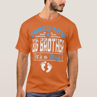 Funny Family Proud New Big Brother It's A Boy Gend T-Shirt