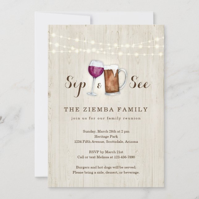 Funny Family Reunion Invitation (Front)