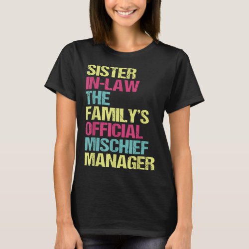 Funny Family Sister_In_Law Sister In Law Birthday  T_Shirt