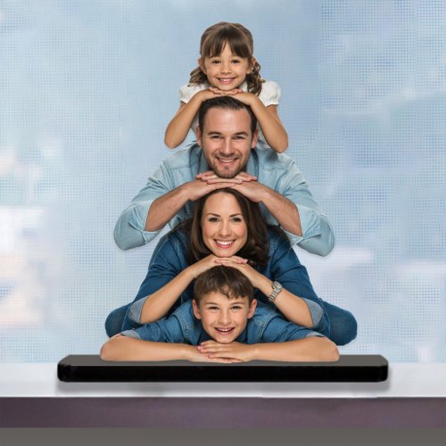 Funny Family Stacked Photo Sculpture Cutout