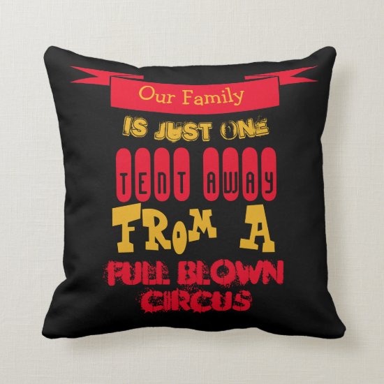 Funny Family Throw Pillow