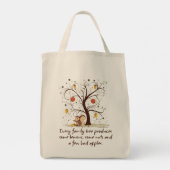 Funny Family Tree Design Tote Bag (Back)