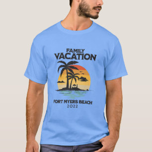 Funny Family Vacation 2022 Florida Fort Myers Beac T-Shirt