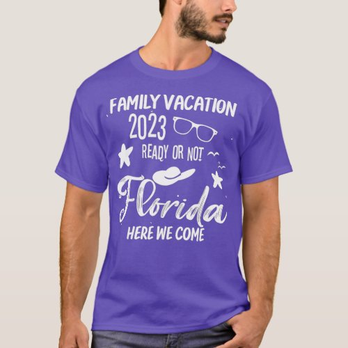 Funny Family Vacation 2023 Florida Trip Reunion Co T_Shirt
