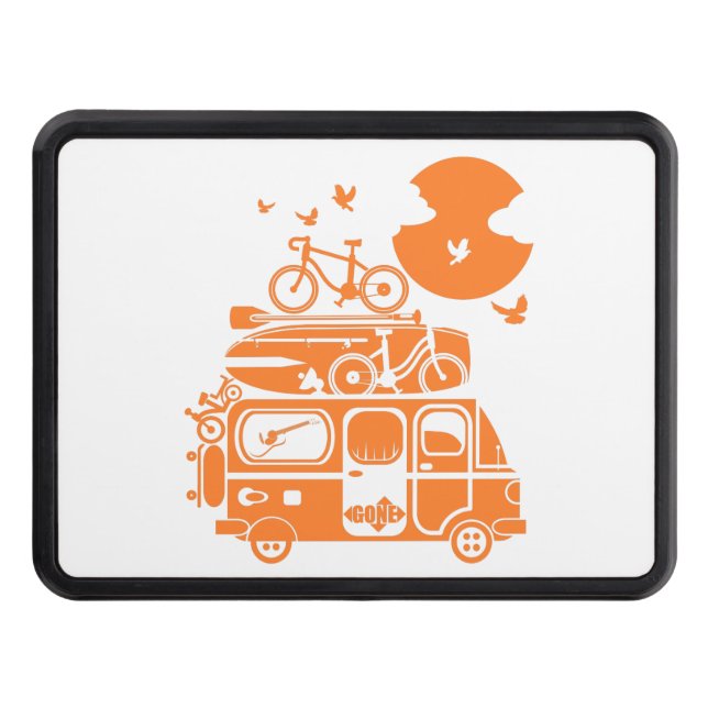 Funny family vacation campervan hitch cover (Front)