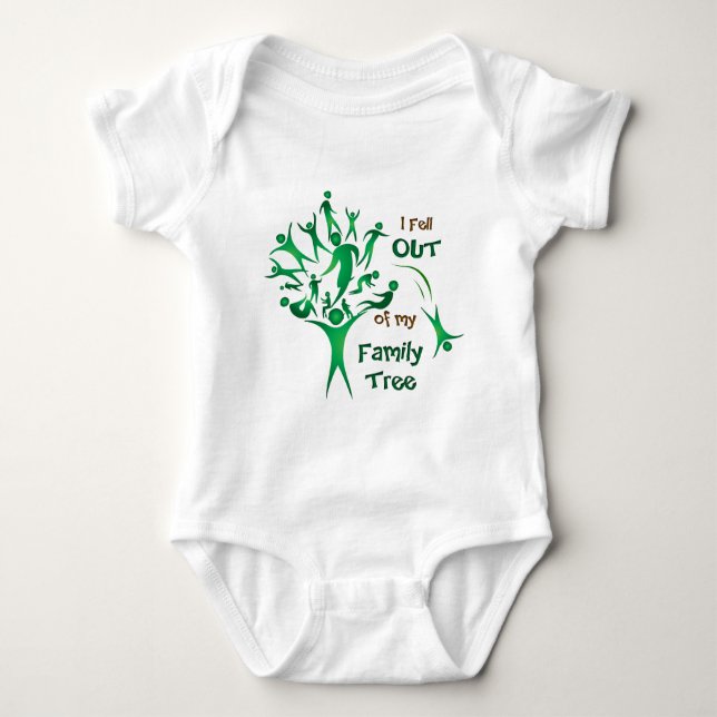Funny FamilyTree Baby Bodysuit (Front)