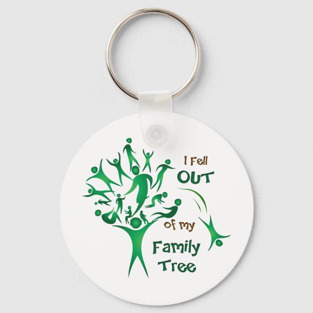 Funny FamilyTree Keychain (Front)