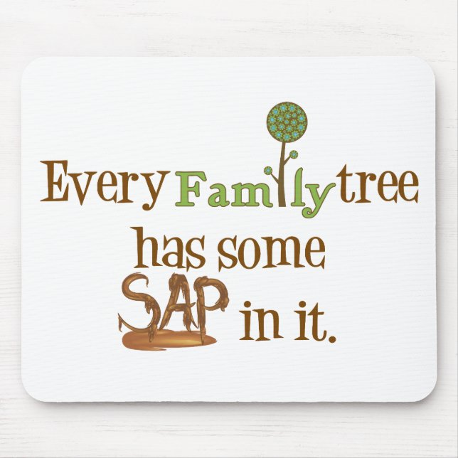 Funny FamilyTree Mouse Pad (Front)
