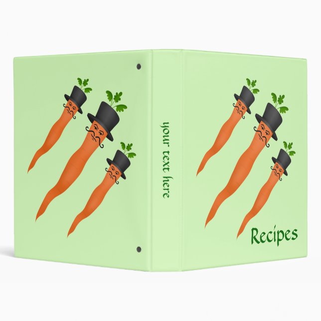 Funny fancy carrots binder (Background)