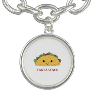 Funny Fantastaco Taco Pun Cute Kawaii Taco Bracelet