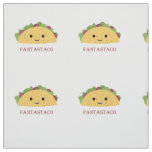 Funny Fantastaco Taco Pun Cute Kawaii Taco Fabric