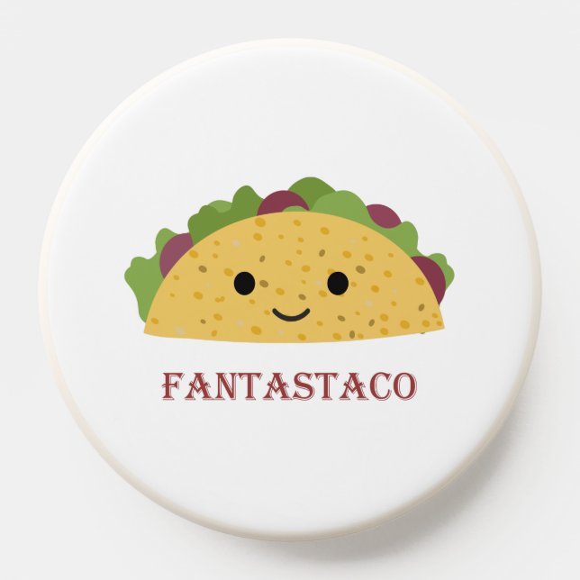 Funny Fantastaco Taco Pun Cute Kawaii Taco PopSocket (Popsocket)