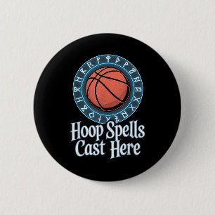 Funny Fantasy Basketball Spell League Draft Game  Button