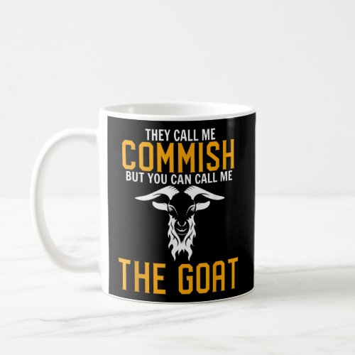 Funny Fantasy Football Commish Goat Commissioner  Coffee Mug