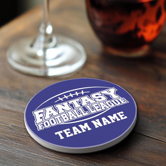 Funny Fantasy Football FFL Gift - Customize it Sandstone Coaster (Sandstone Coaster)