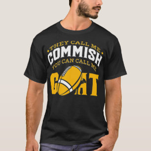 Funny Fantasy Football Goat Champion Men Women  T-Shirt