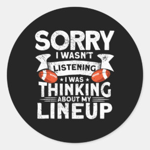 Funny Fantasy Football Player Outfit - Fantasy Foo Classic Round Sticker