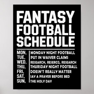 Funny Fantasy Football Player Outfit - Fantasy Foo Poster