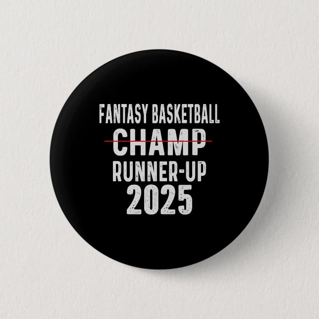 Funny Fantasy Sketll Runner Up 2025  Button (Front)
