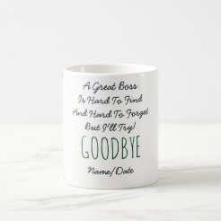 Personalized Boss Leaving Gifts on Zazzle