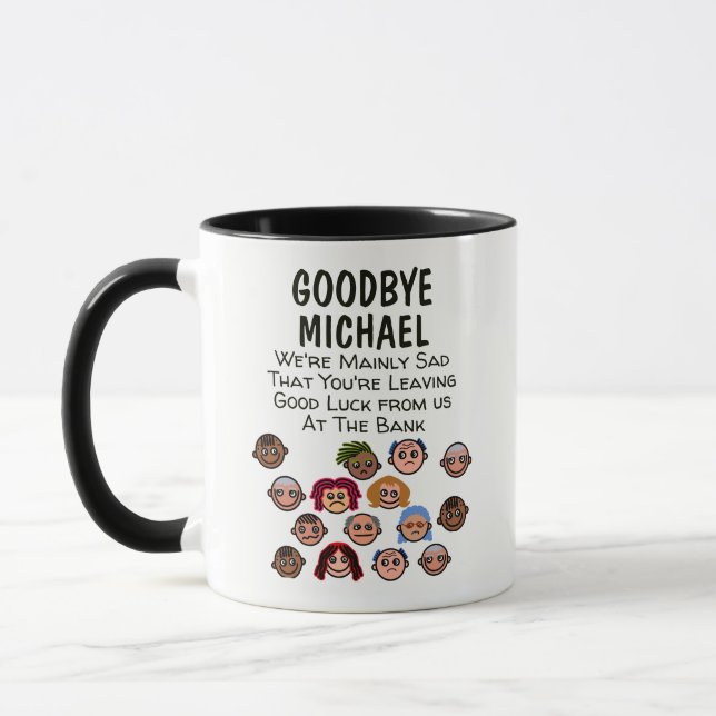 FUNNY Farewell COWORKER BOSS - Most of Us are SAD Mug (Left)