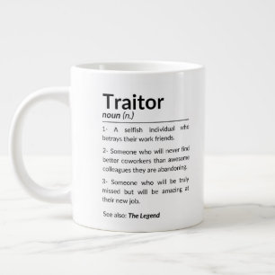 Funny farewell coworker, colleague leaving job giant coffee mug