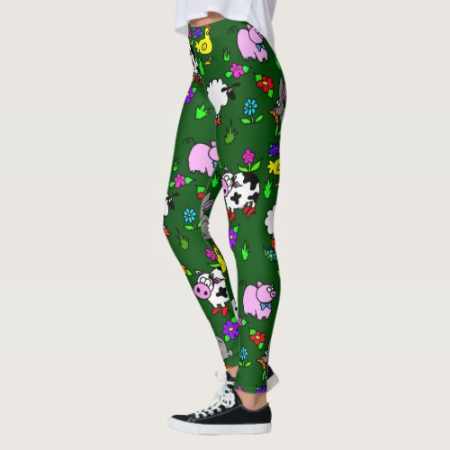 Funny Farm Animal Leggings