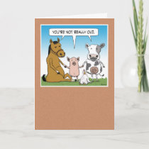 Funny Farm Animals Birthday Card
