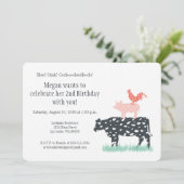 Funny Farm Birthday Party Invitation (Standing Front)