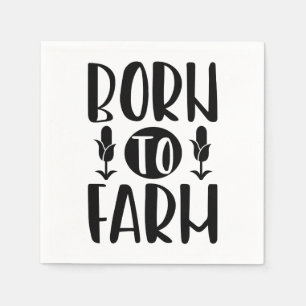 Funny Farm Farmer Country Horse Chicken Cow Napkins