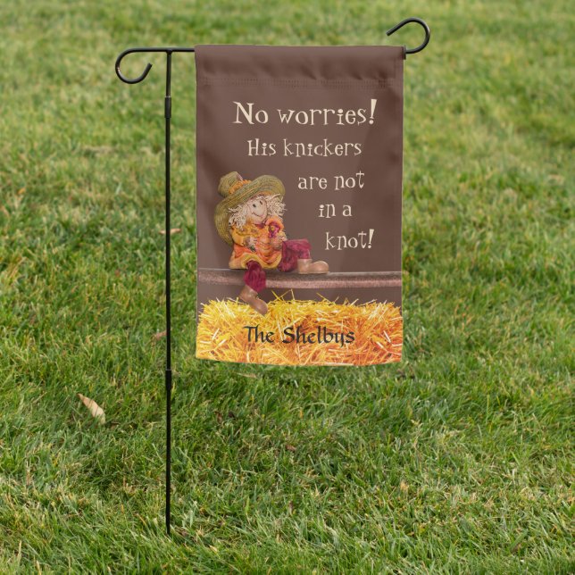 Funny Farm Girl Country Garden Flag (In SItu)