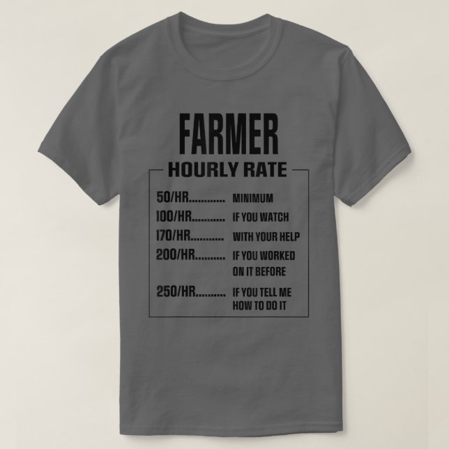 Funny farm Hobby Saying Farmer  T-Shirt (Design Front)