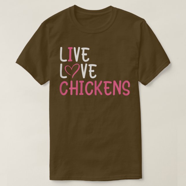 Funny Farm Lover Chickens Graphic for Women and Gi T-Shirt (Design Front)