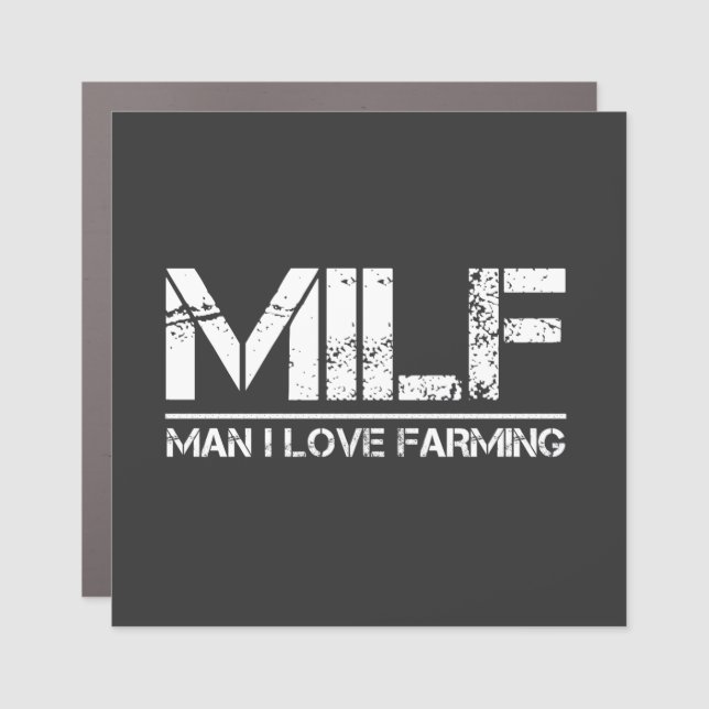 Funny Farm: Man I Love Farming Car Magnet (Front)