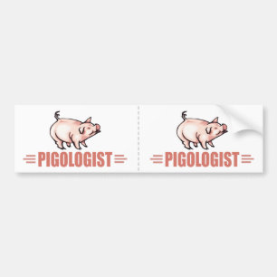 Funny Farm Pigs Bumper Sticker
