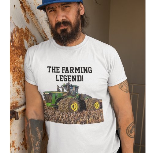 Funny Farm Tractor Heavy Equipment Operator T_Shirt