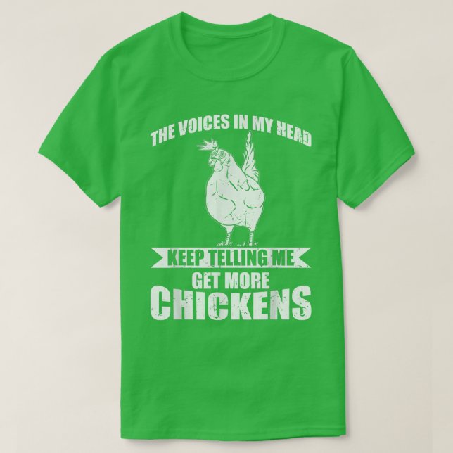 Funny Farmer Animal Get More Chickens  T-Shirt (Design Front)