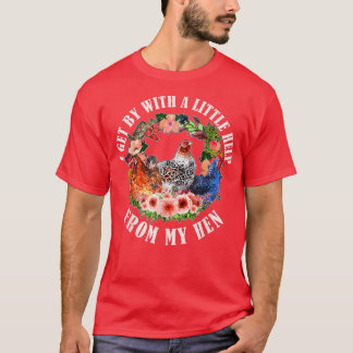 Funny Farmer I Get By With A Little Help From My H T-Shirt