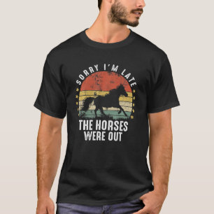 Funny Farming Farm Horses Lover Farm Animal Funny T-Shirt
