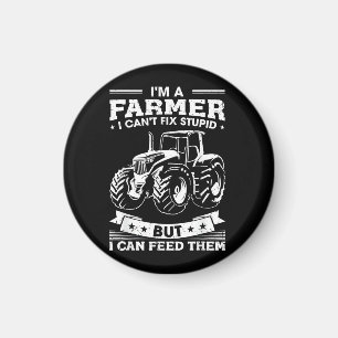 Funny Farming Tractor I'm A Farmer I Feed People Magnet
