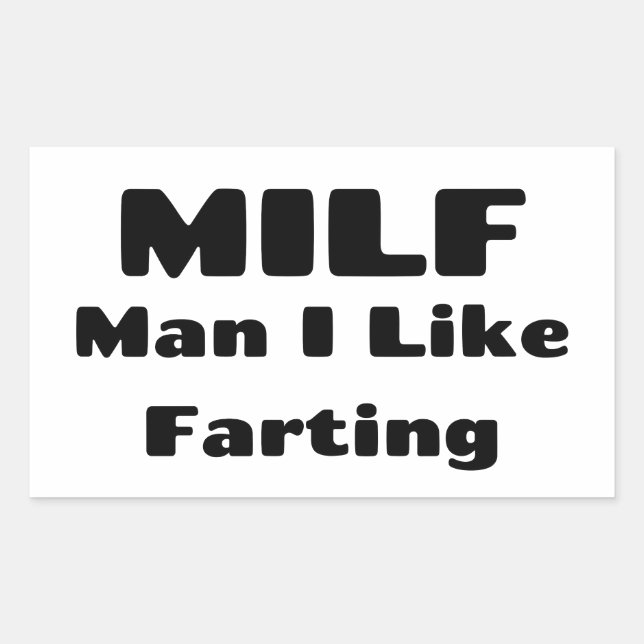 Funny Fart Humor Rectangular Sticker (Front)