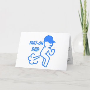 Funny Fart-On Dad Letterpress Thank You Card