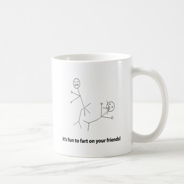 Funny Fart On Friends Coffee Mug (Right)